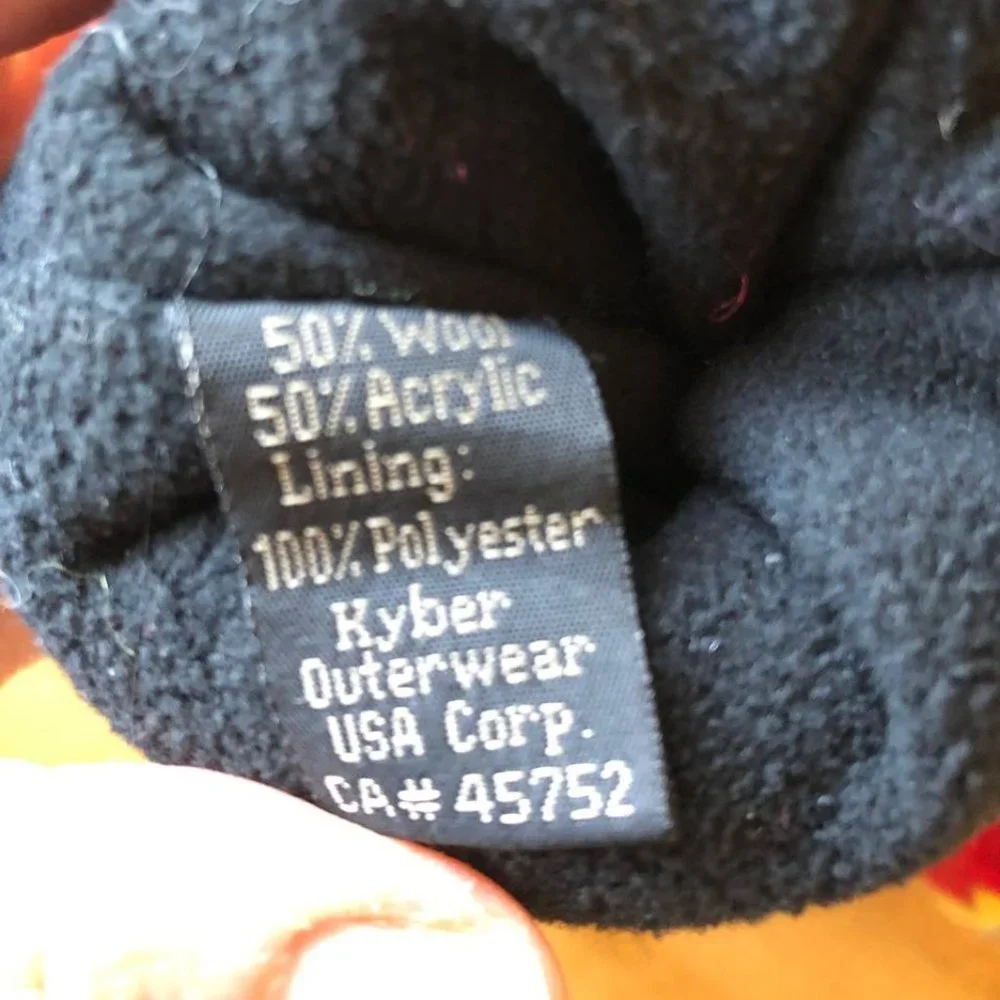 Kyber Rainbow Dog Kids Wool Blend Mittens Fleece Lined